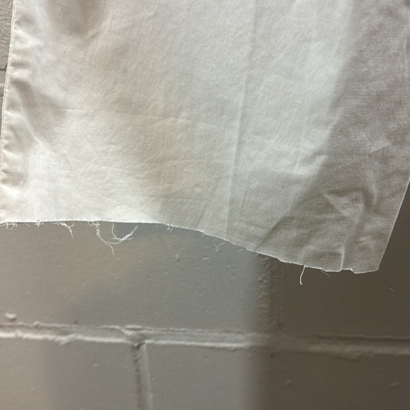 Eileen Fisher Raw Hem Ankle Pants Size XS White Pockets - Picture 6 of 8